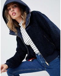 Tommy Hilfiger Reversible Teddy Jacket With Hood
