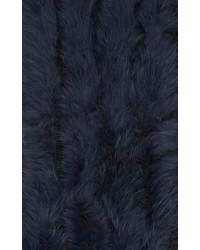 Hat Attack Fur Embellished Cowl Blue