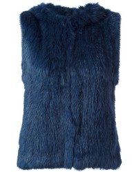 Yves Salomon Hooded Fur Vest