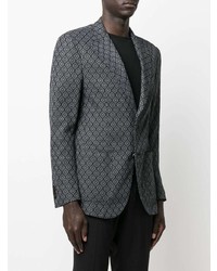 Gabriele Pasini Geometric Print Single Breasted Blazer