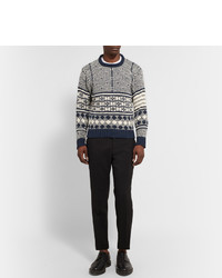 Thom Browne Jacquard Knit Wool And Mohair Blend Sweater