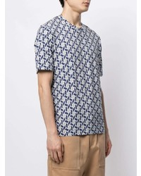 D'urban Geometric Print Cotton T Shirt