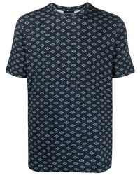 Emporio Armani Geometric Print Crew Neck T Shirt
