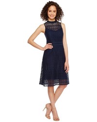 Jessica Simpson Geo Lace Mock Neck Dress Js7a9590 Dress