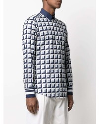 Dolce & Gabbana Geometric Print Cotton Shirt