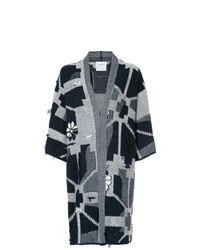 Barrie Abstract Geometric Kimono Cardigan
