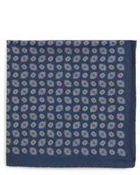 Eton Floral Wool Pocket Square