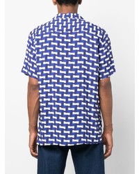OAS Company Geometric Pattern Short Sleeve Shirt
