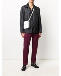 Maison Margiela Geometric Print Silk Shirt