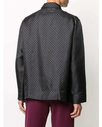 Maison Margiela Geometric Print Silk Shirt