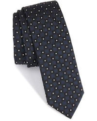 BOSS Geometric Silk Skinny Tie