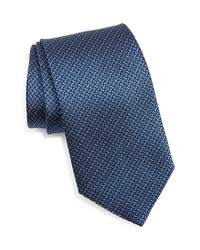 David Donahue Solid Silk X Long Tie In Navy At Nordstrom