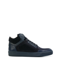 Lanvin Panelled Mid Top Sneakers