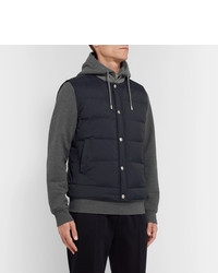 Brunello Cucinelli Cashmere And Quilted Shell Hooded Down Gilet