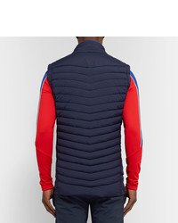 Kjus Macun Stretch Jersey Panelled Dwr Coated Quilted Shell Gilet