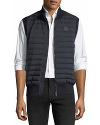 Moncler Maglia Quilted Tricot Gilet