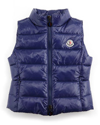 Moncler Ghany Quilted Vest Blue Sizes 2 6