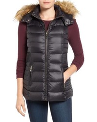 Kate Spade New York Down Vest With Faux Fur Trim