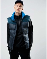 The North Face Nuptse3 Down Vest In 2 Tone Navy