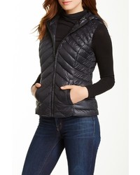 Blanc Noir Quilted Hooded Vest