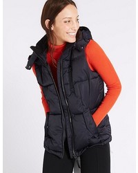 Marks and Spencer Satin Padded Gilet With Stormweartm