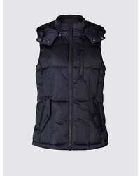Marks and Spencer Satin Padded Gilet With Stormweartm