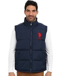U.S. Polo Assn. Basic Puffer Vest With Large Pony Logo