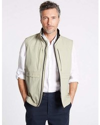 Marks and Spencer Zipped Through Gilet With Stormweartm