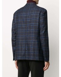 Tagliatore Check Long Sleeve Blazer Jacket