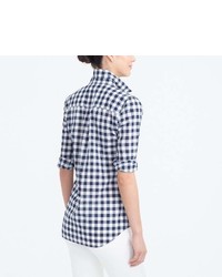 J.Crew Factory Gingham Classic Button Down Shirt In Boy Fit