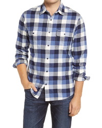 1901 Heavyweight Slim Fit Plaid Flannel Button Up Shirt