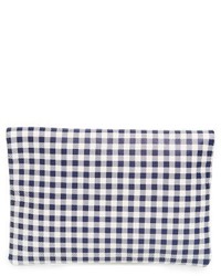 Clare Vivier Clare V Gingham Leather Foldover Clutch Blue