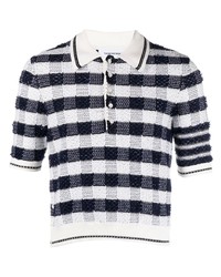 Thom Browne Gingham Jacquard Polo Shirt