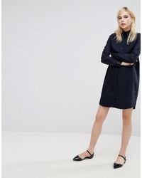 Fred Perry Shirt Dress With Gingham Sleeve