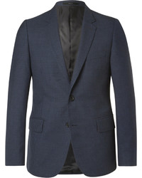Paul Smith Blue Soho Slim Fit Gingham Wool Suit Jacket