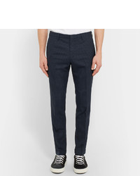 Paul Smith Blue Soho Slim Fit Gingham Wool Suit Trousers