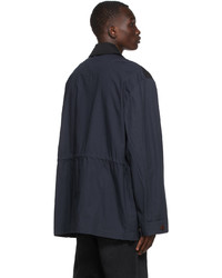 Acne Studios Black Navy Casual Cotton Jacket