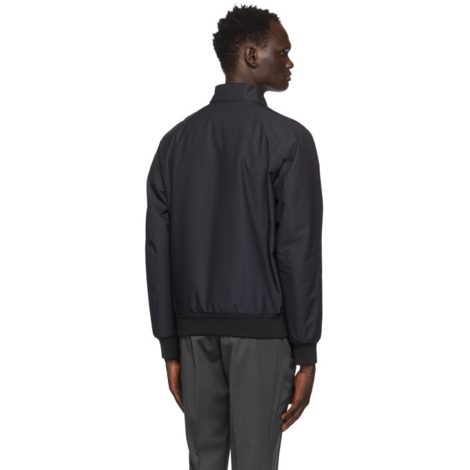 Z Zegna Navy Harrington Jacket, $770 | SSENSE | Lookastic