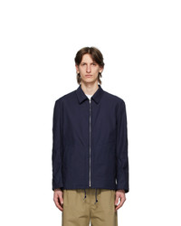 Comme des Garcons Homme Navy Twill Camo Pattern Jacket