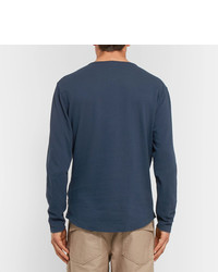 Orlebar Brown Beckett Waffle Knit Cotton Jersey Henley T Shirt