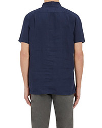 Onia Josh Linen Henley Shirt