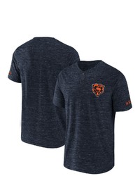 NFL X DARIUS RUCKE R Collection By Fanatics Navy Chicago Bears Slub Henley T Shirt