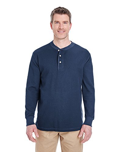 Navy Henley Shirt, $17 | Amazon.com | Lookastic