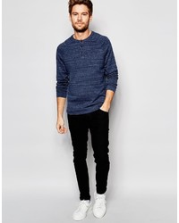 Esprit Knitted Henley Sweater