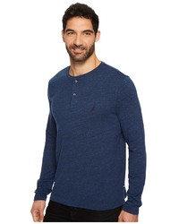 Nautica Long Sleeve Snow Cotton Henley Sweater