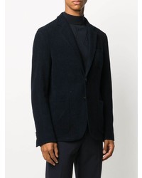 Giorgio Armani Herringbone Single Breasted Blazer