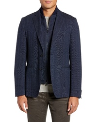 BOSS Fit Herringbone Wool Cotton Sport Coat