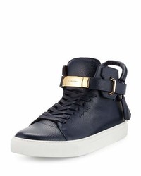 Buscemi 100mm Leather High Top Sneaker