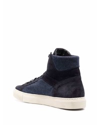 Corneliani Lace Up High Top Sneakers