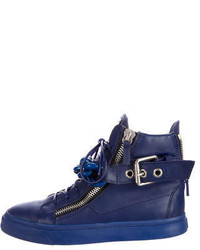 Giuseppe Zanotti Leather Chain Link Sneakers